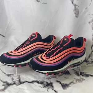 Nike Air Max 97 Sunset Sneakers Shades of Pink on Black Running DJ5137-001